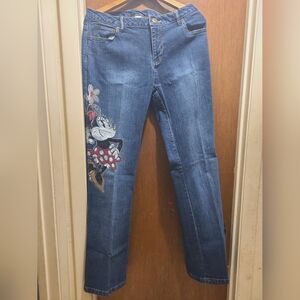 Disney Store Studio Collection Womens Jeans Size 12 Minnie Mouse, Pre-owned.
